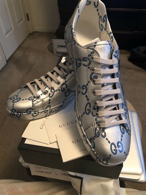 gucci ace silver